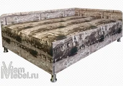 Угловая тахта Кристина Париж Правый 110х190 см Пружинный блок